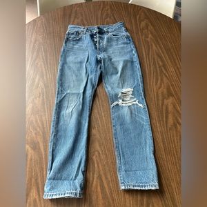 Levi’s distressed denim size 24